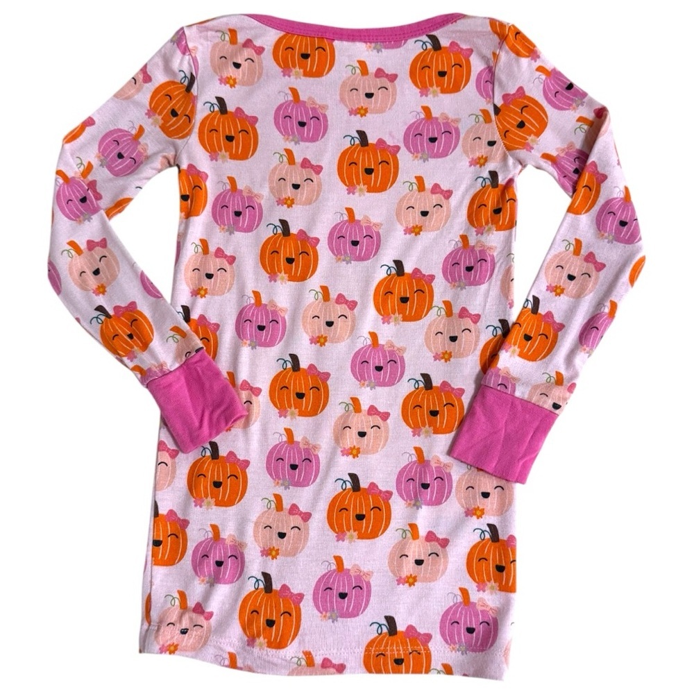 Spearmint Love Girls 4Y Bamboo Viscose Pumpkin Print Long Sleeve Top - Picture 2 of 4